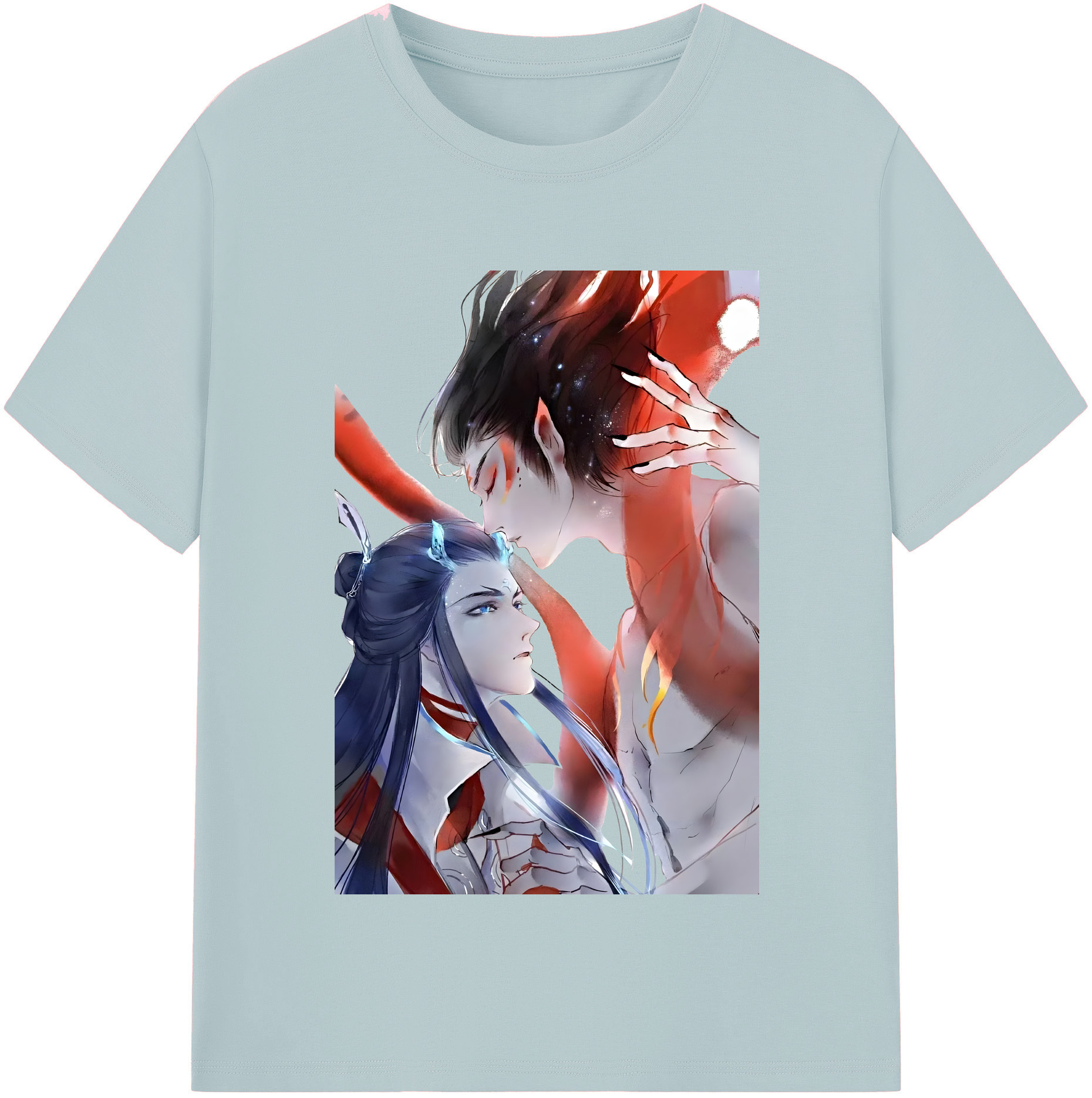 （画像用） Ne Zha 2 ナタ 魔童の大暴れ 綿100％半袖Tシャツ（フロントプリント）